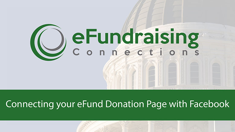 Thumbnail for tutorial video to add your eFund donation link to your Facebook campaign page